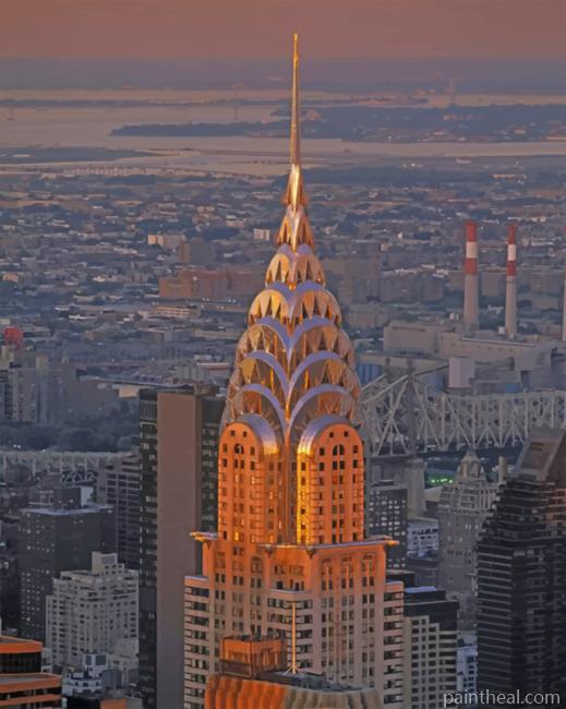 Chrysler Building NYC Painting By Numbers Kits