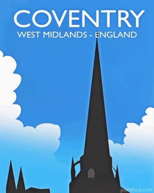 Coventry England Poster Painting By Numbers Kits