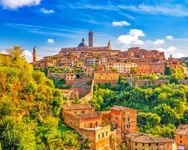 Italy Siena Painting By Numbers Kits
