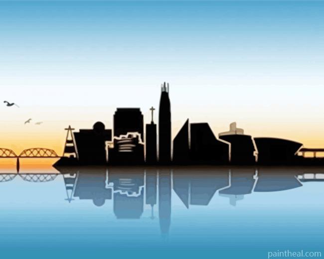 Anaheim California Poster Painting By Numbers Kits