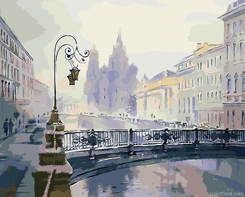 Old Quarter Bridge Cities Painting By Numbers Kits