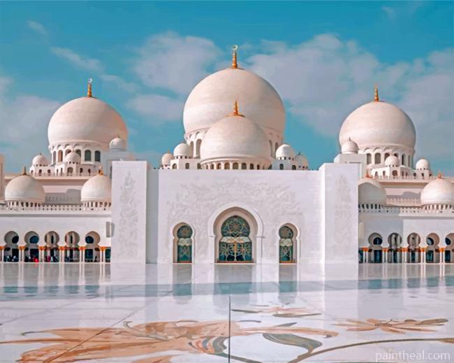 Sheikh Zayed Mosque Painting By Numbers Kits