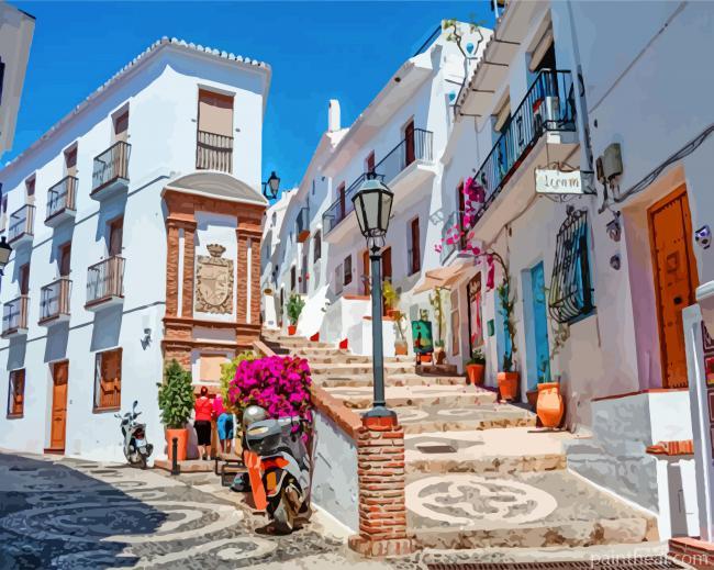 Frigiliana Spain Painting By Numbers Kits