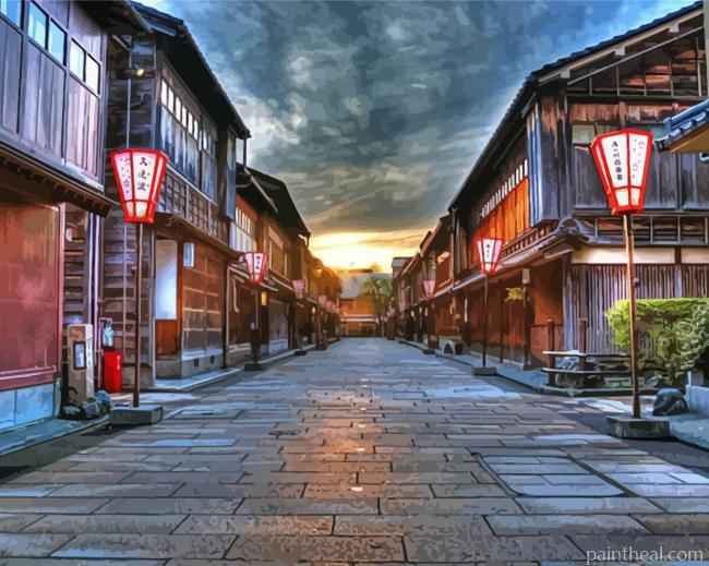 Kanazawa Street Painting By Numbers Kits