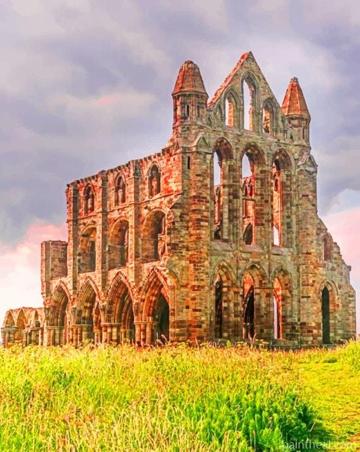 Whitby Abbey England Painting By Numbers Kits
