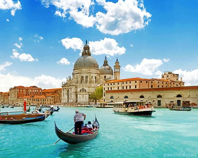 Basilica Di Santa Maria Della Salute Painting By Numbers Kits