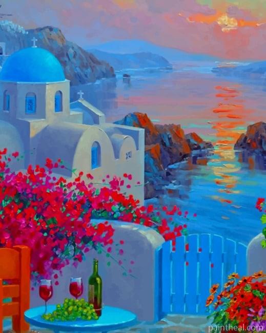 Santorini Europe NEW Painting By Numbers Kits
