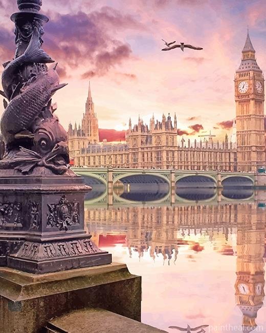 London House of Parliment NEW Painting By Numbers Kits
