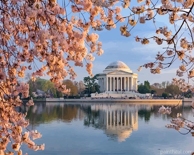 Jefferson Memorial Washington NEW Painting By Numbers Kits