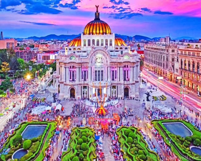 Bellas Artes Compressor Mexico Painting By Numbers Kits