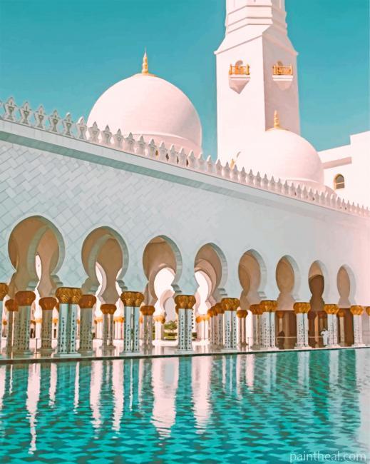 Sheikh Zayed Abu Dhabi Painting By Numbers Kits
