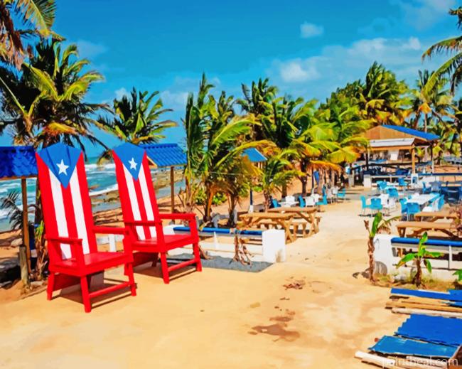Puerto Rico Landscape Painting By Numbers Kits