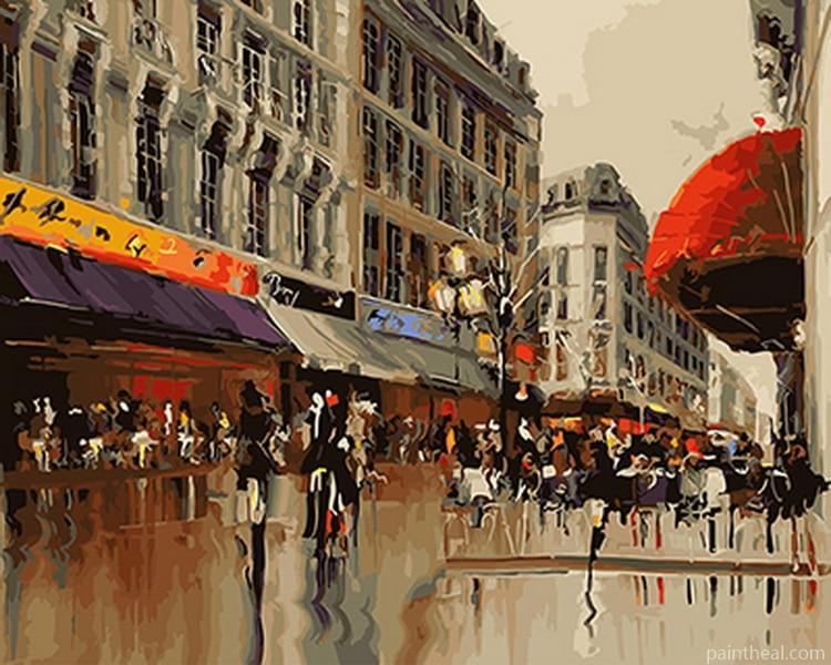 Paris Street Painting By Numbers Kits
