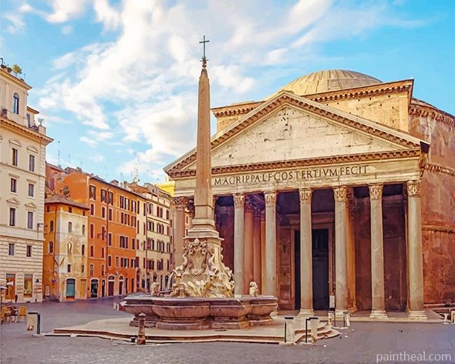 Pantheon Rome Painting By Numbers Kits