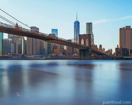 Manhattans Skyscrapers And Bridges Painting By Numbers Kits