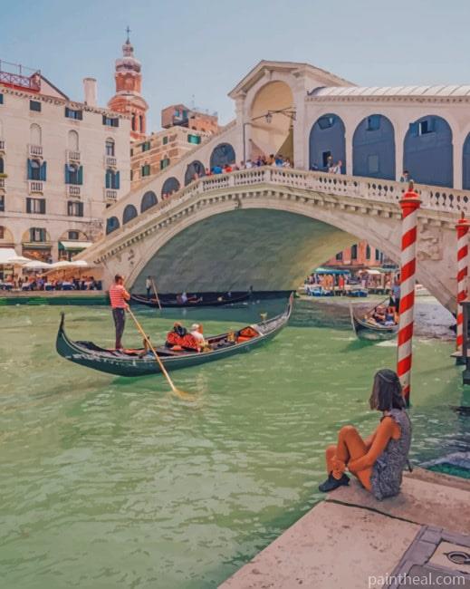 Rialto Bridge Italy Painting By Numbers Kits