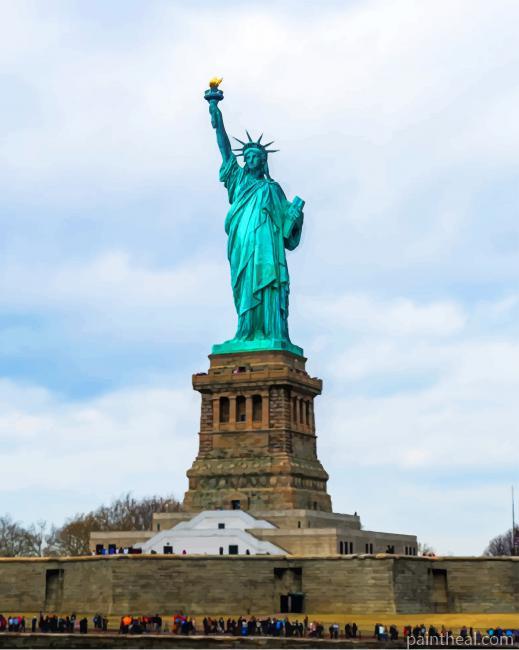 Liberty Statue Painting By Numbers Kits