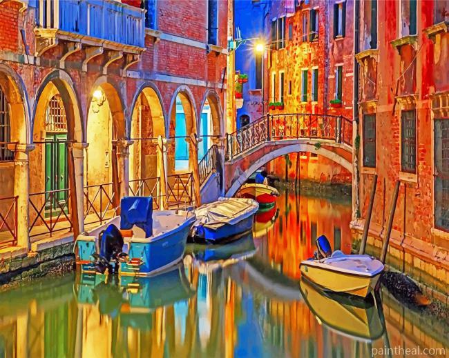 Venice At Night Painting By Numbers Kits