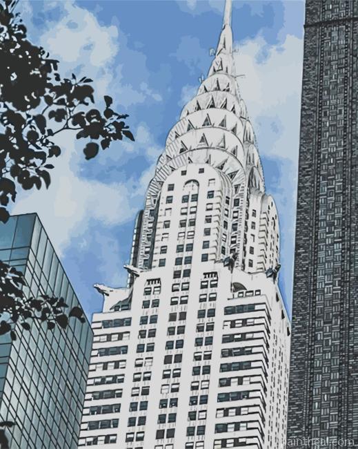 Manhattan Chrysler Building Painting By Numbers Kits