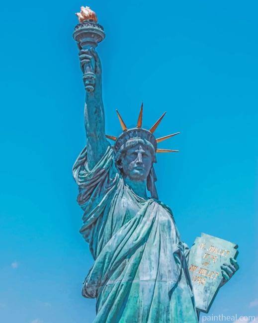 New York Liberty Statue Painting By Numbers Kits