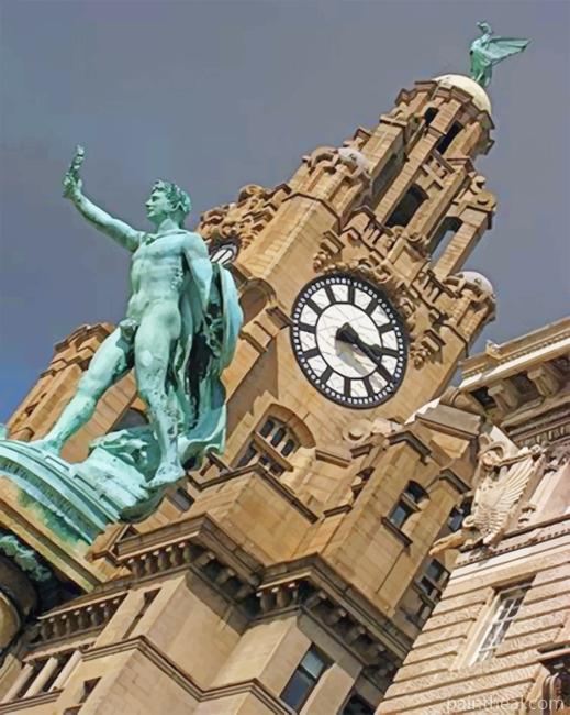 Liverpool Royal Liver Building Painting By Numbers Kits