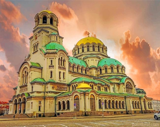 Cathedral Saint Aleksandar Nevski Painting By Numbers Kits