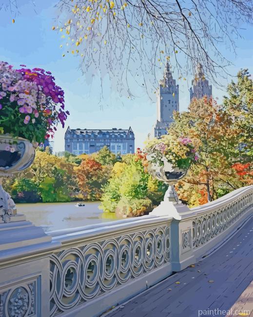 New York Central Park Spring Painting By Numbers Kits