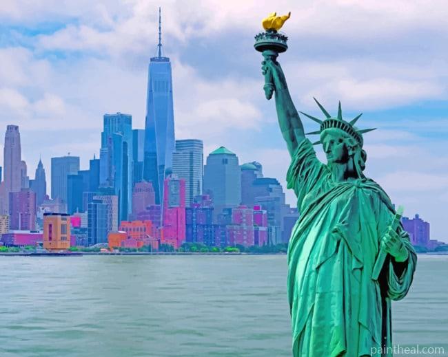 Statue Of Liberty Painting By Numbers Kits
