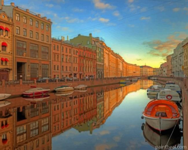 Moyka River Painting By Numbers Kits