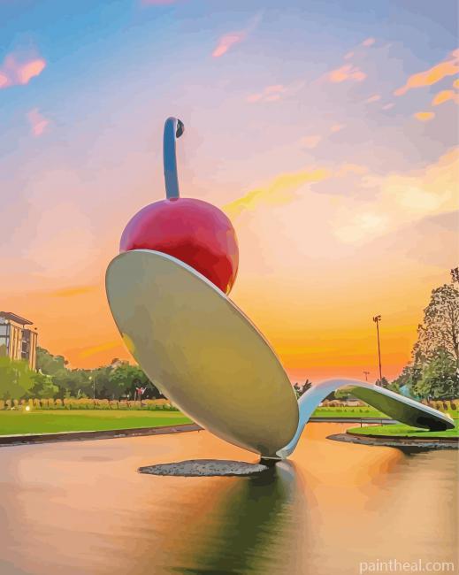 Minneapolis Spoonbridge At Sunset Painting By Numbers Kits