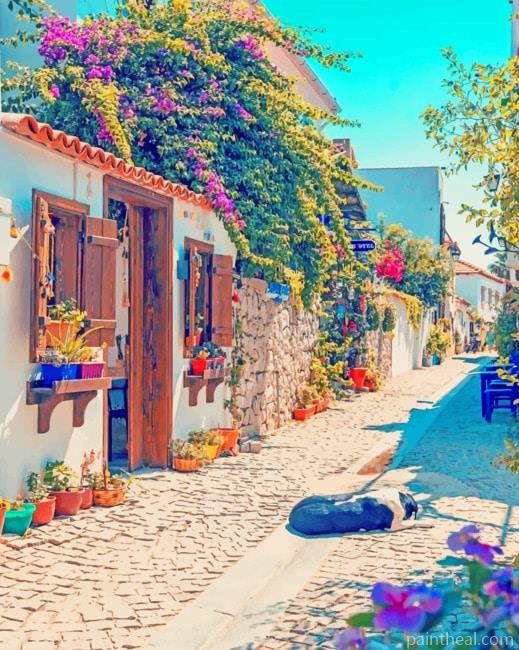 Izmir Street Turkey Painting By Numbers Kits