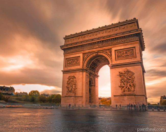 Aesthetic Arc de Triomphe Painting By Numbers Kits