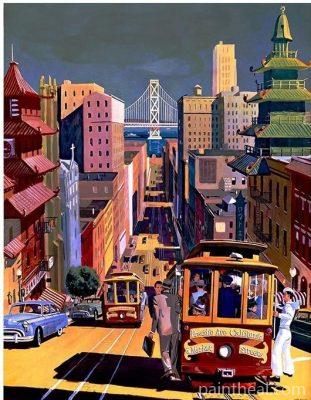 Old San Francisco Painting By Numbers Kits