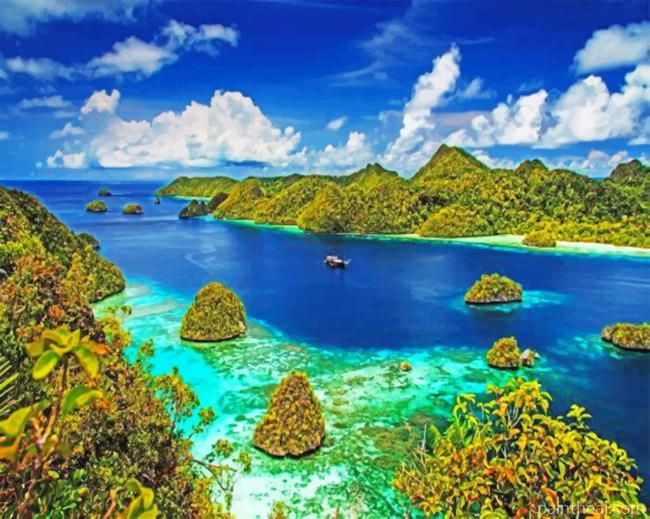 Raja Ampat Regency Painting By Numbers Kits