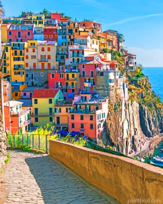 Cinque Terre National Park Portugal Painting By Numbers Kits