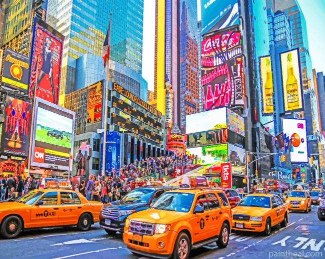Times Square Painting By Numbers Kits