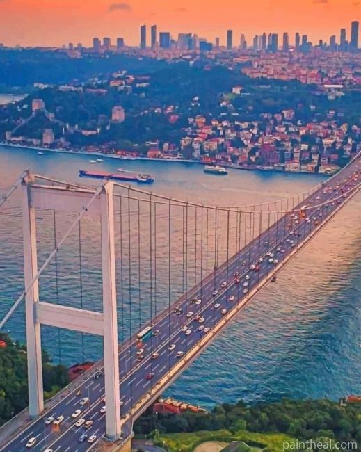 15 July Martyrs Bridge Istanbul Painting By Numbers Kits