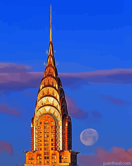 Chrysler Building Painting By Numbers Kits