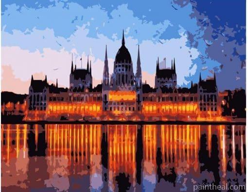 Budapest Parliament Building Painting By Numbers Kits
