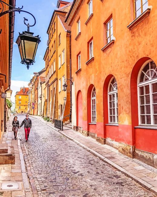 Poland Old Town Painting By Numbers Kits