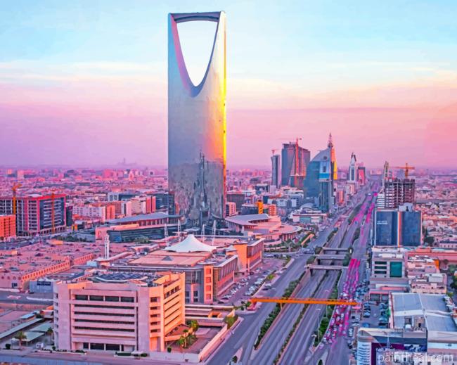 Riyadh Saudi Arabia Painting By Numbers Kits