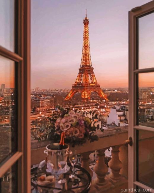 Eiffel Tower France Painting By Numbers Kits