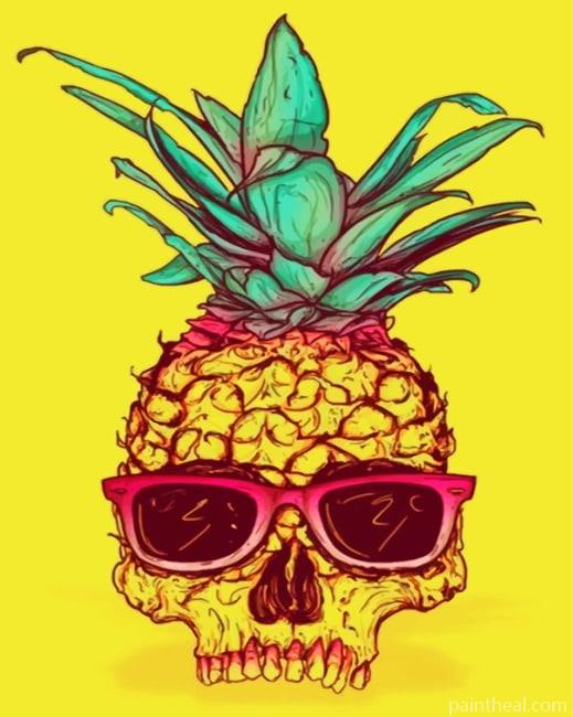 Skull Pineapple Painting By Numbers Kits
