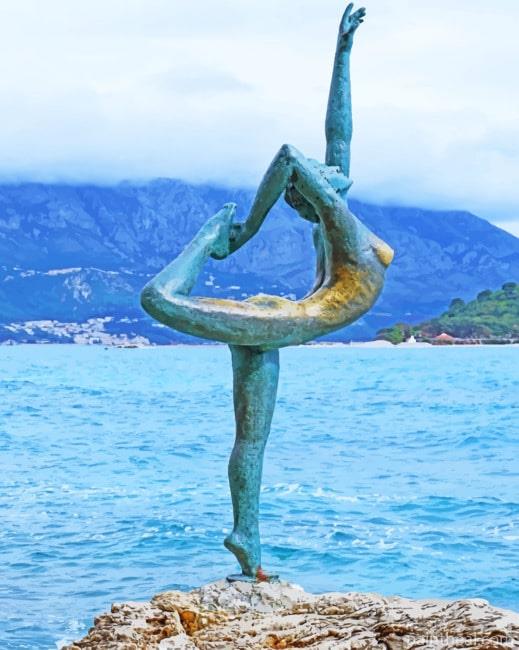 Ballet Dancer Statue Painting By Numbers Kits