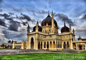 Mosque in Malaysia Painting By Numbers Kits