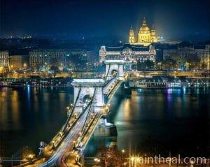 Budapest at Night – 5D Diamond Painting Painting By Numbers Kits