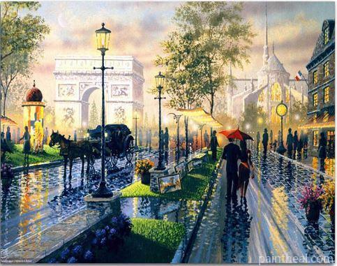Triumphal Arch Paris Painting By Numbers Kits