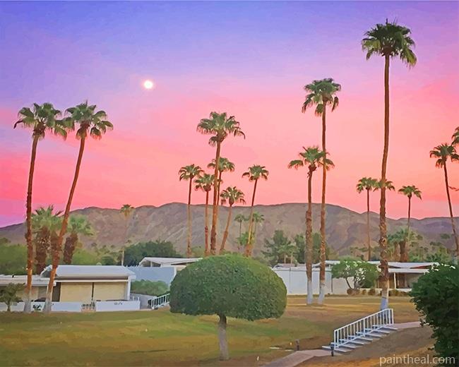 Palms Spring California Painting By Numbers Kits