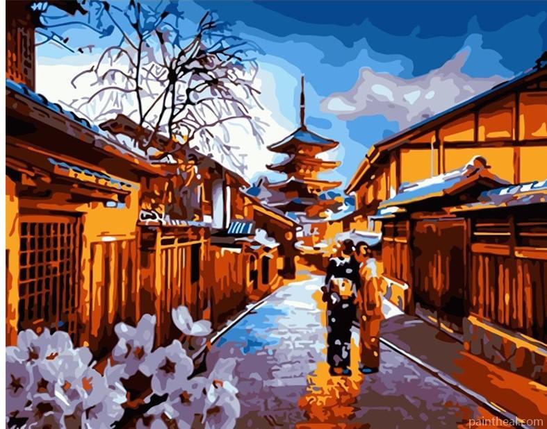 Kyoto Night Painting By Numbers Kits