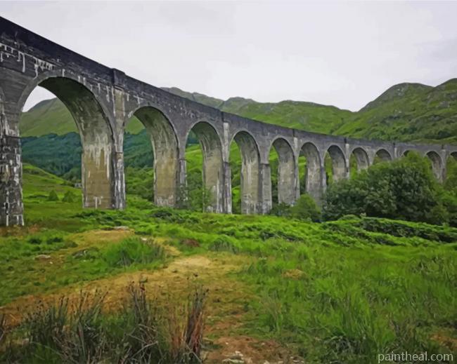 Glenfinnan Scotland Painting By Numbers Kits